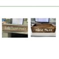 thumbnail image 2 of Double-Sided Letter Wooden Storage Box with Rope Household Decorative Ornaments, 2 of 3