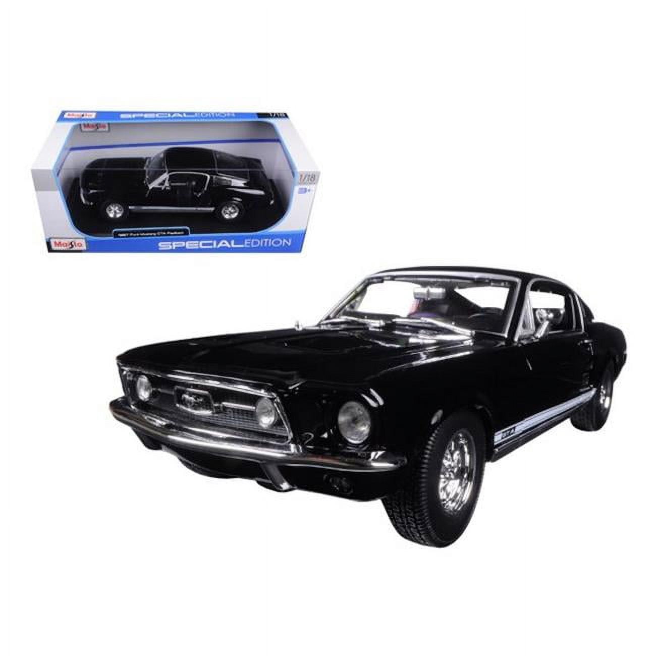 Maisto 31166bk 1967 Ford Mustang GTA Fastback Black 1-18 Diecast