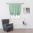 thumbnail image 1 of Innerwin Half Window Curtains Solid Color Kitchen Valance Rod Pocket Soft Short Blackout Curtain Ruched Waterproof Panels Darkening Thermal Insulated Light Green 31.50 x 47.24", 1 of 6