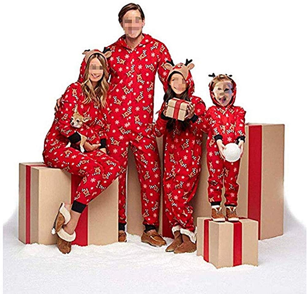 Family Matching Christmas Pajamas PJs Sets Xmas Sleepwear Nightwear PJs Sets