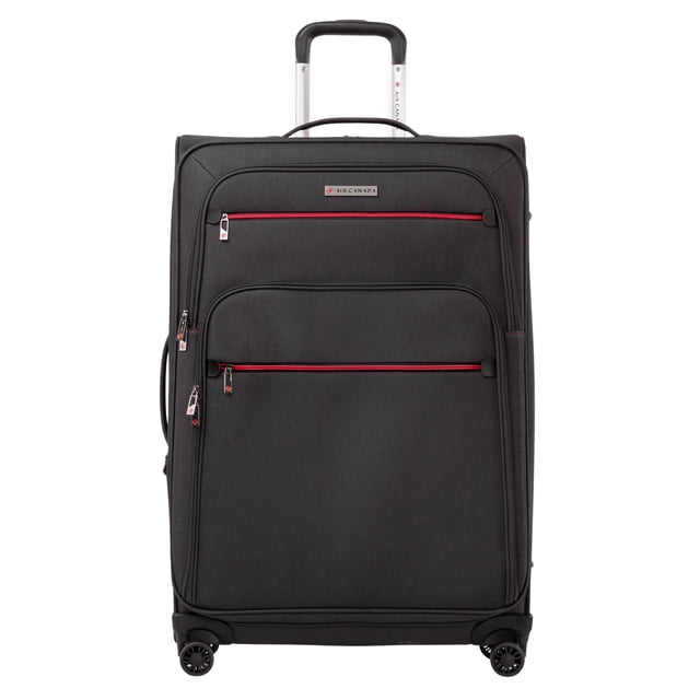 Air Canada Indigo Lite Collection Softside 28-Inch Checked Luggage, Expandable Large Spinner Suitcase with Rolling Wheels for Travel