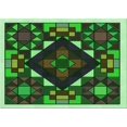 thumbnail image 1 of Ahgly Tapis Rectangulaire Lavable en Machine Intérieur Transitionnel Vert Forêt Foncé, 7 Pieds x 9 Pieds, 1 of 7