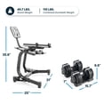 thumbnail image 2 of Echelon Adjustable Dumbbells Set 7–52.5 lbs with Stand, Quick Weight Adjustment, Space-Saving Design, 2 of 12