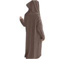 thumbnail image 1 of Heliisoer Mode Femmes Manches Décontracté Long Uni Chaud Chandail Dames, 1 of 4
