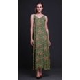 thumbnail image 3 of Bimba Robe Longue Maxi Imprimée en Rayonne à Bretelles Spaghetti Ajustables pour Femmes Boho - Très Petit, 3 of 5