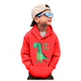 thumbnail image 1 of WEAIXIMIUNG Chandails en Molleton Garçons Col Rond Camion Chemise Dinosaure Manches Longues Chandail Tops Tees, 1 of 6