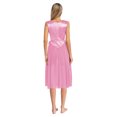 thumbnail image 2 of Yartina Tunique de Danse Liturgique et de Louange pour Femmes, Robe Sans Manches, Performance de Danse Lyrique, Rose G, 2 of 7