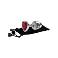 thumbnail image 4 of Adam & Eve Medium Metal Anal Plug with Red Heart Gem, 4 of 5