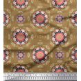 thumbnail image 1 of Soimoi Velvet Fabric Floral Mandala Print Fabric by The Yard 58 Inch Wide, 1 of 3