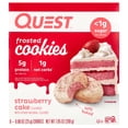thumbnail image 1 of Quest Nutrition, Frosted Cookies, Strawberry Cake, 8 Cookies, 0.88 oz (25 g) Each, 1 of 1