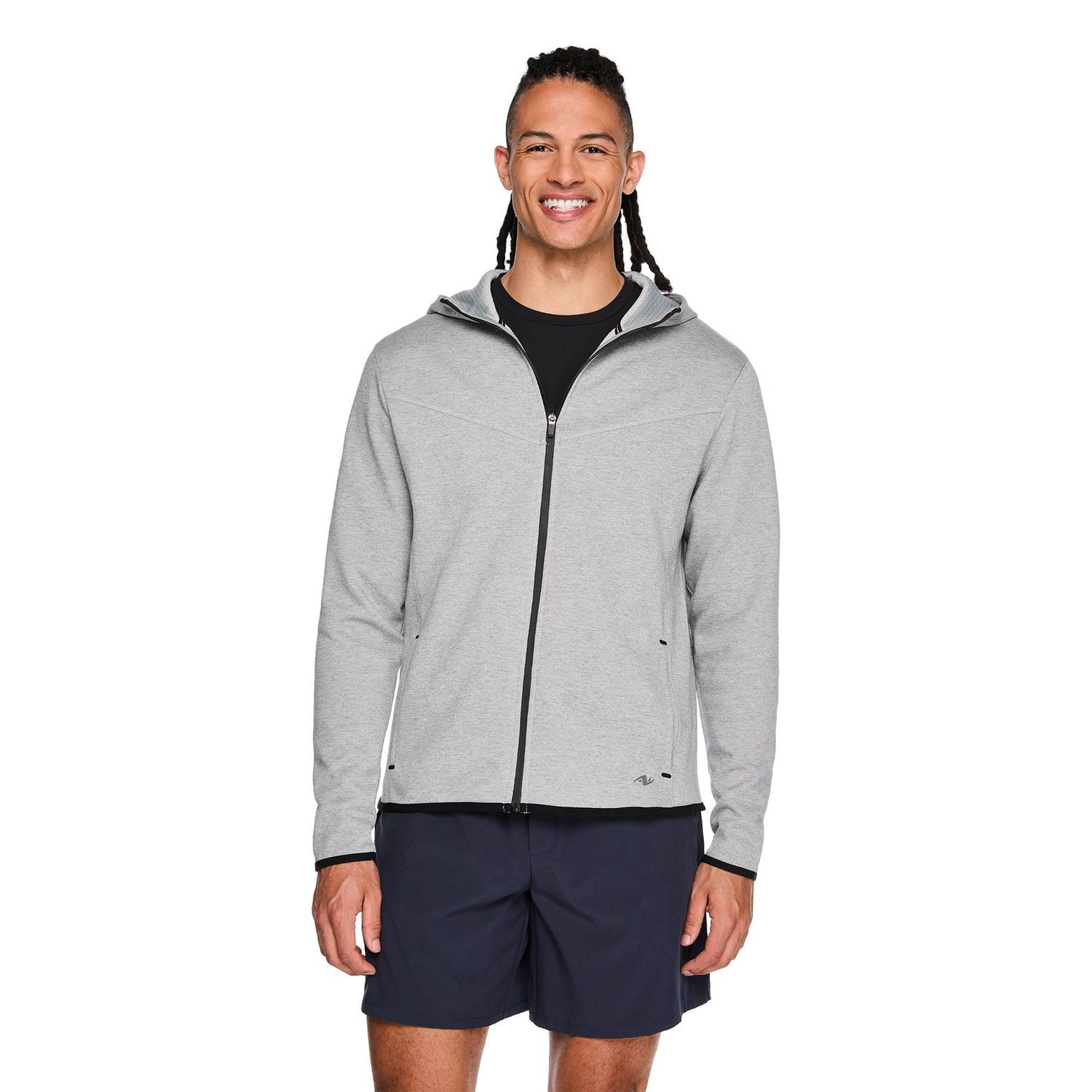 Haut à capuchon zippé sur la longueur Athletic Works pour hommes
