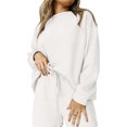 thumbnail image 5 of Timegard Womens Sweatsuits 2 Piece Sets Long Sleeve Tops and Elastic Waisted Drawstring Shorts Running Gym Sets, 5 of 5