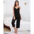 thumbnail image 4 of Beautyin Sleepwear for Women Sleeveless Lace Top Pajama 2 Pcs Set, 4 of 7