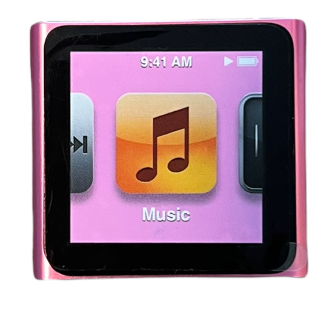 Pre-Owned Apple iPod Nano 6th Gen 8GB Pink MP3 Player + 1 CPS