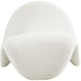 thumbnail image 3 of Meridian Furniture Theodore Cream Faux Shearling Accent Chair, 3 of 6