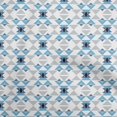 thumbnail image 1 of oneOone Rayon Light Blue Fabric Geometric Craft Projects Decor Fabric Printed By The Yard 56 Inch Wide, 1 of 4