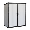 thumbnail image 3 of DAJU 5x3FT Outdoor Storage Shed Waterproof Resin Cabinet with Lockable Doors, 3 of 8