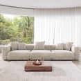 thumbnail image 1 of The Magic Home 3-Seater Modular Convertible Corduroy Sectional Sofa, Beige, 1 of 9