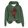 thumbnail image 4 of WEAIXIMIUNG Sweat à Demi-Zip pour Femmes Sans Capuche Automne et Hiver 2025 Tendance avec Impression de Lettres, 4 of 4