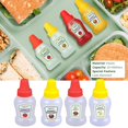 thumbnail image 4 of Clearance Now! Mini Condiment Squeeze Bottles, Sauce Containers for Lunch Box, Portable Honey Sauce Salad Dressing Dispensers Jars Containers, Mini Ketchup Bottle Salad Container for Lunch L2B6, 4 of 8