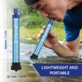 thumbnail image 4 of 2 Pack Water Filter Straw Outdoor Water Purifying Device Portable Personal Water Purifier Filtration System for Drinking Camping Hiking Hunting and Emergency Preparedness, 4 of 8