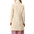 thumbnail image 3 of INSPIRE CHIC Manteau Trench Long pour Femme, Mignon, à Col Rabattu, à Simple Boutonnage, avec Ceinture, 3 of 6
