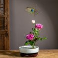 thumbnail image 2 of Abbracc ese Ikebana/ Forme Ronde/ en - Blanc 28cm, 2 of 9