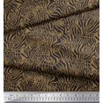 thumbnail image 3 of Soimoi Brown polyester Crepe Fabric Leopard & Wild Animal Skin Printed Craft Fabric by The Yard 52 Inch Wide, 3 of 3