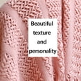 thumbnail image 4 of Matoen12 Throw Blanket Textured Solid Soft Sofa Couch Decorative Knitted Blanket, 50x59.8 Inch, 4 of 6