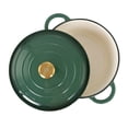 thumbnail image 4 of 3.5 Litre Kitchen Star Cast Iron Dutch Oven 24cm, Green, 4 of 6
