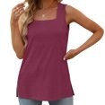 thumbnail image 2 of Birdeem Débardeur pour Femmes Mode Décontractée Col Confortable T-Shirt Ample Sans Manches, 2 of 12