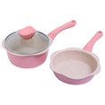 thumbnail image 1 of 2PCS Cookware Set 6 Inch Pots and Pans Set Mini Saucepan Frying Pan Milk Pot, 1 of 8