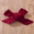 thumbnail image 4 of Bébé bébé Filles Noël Velours Robe Tenue Volant Princesse Partie Tutu Bowknot Robe Vin Rouge 3-6 Mois, 4 of 7