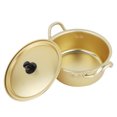 thumbnail image 2 of Yellow Pot, Safe Aluminum Alloy Ramen Noodle Pot Anti Rust Double Handle Handmade  For  Noodles, 2 of 8
