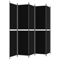 thumbnail image 3 of vidaXL 5-Panel Room Divider Black 250x220 cm Fabric, 3 of 5