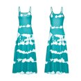 thumbnail image 4 of Daeful Robes Maxi Teinture sur Nœuds Longue Robe Sans Manches Robe d'Été Kaftan Ample Col en V Bleu Ciel S, 4 of 7