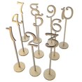 thumbnail image 4 of Siruishop Chiffres de Table Décor Porte-Numéros de Table pour Réception de Mariage Événements Souper 10 Pcs Doré, 4 of 8