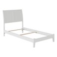 thumbnail image 1 of Portland Twin XL Solid Wood Foundation Bed in White, 1 of 4