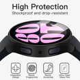 thumbnail image 5 of KOMI Case with Screen Protector for Samsung Galaxy Watch 6 40mm, Overall Protective Cover, Built-in Tempered Glass Film High Sensitivity, 2 Pack (Black), 5 of 5