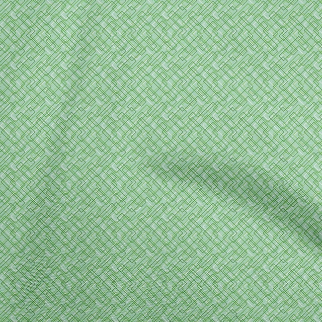 oneOone Velvet Green Fabric Abstract Sewing Craft Projects Fabric Prints By Yard 58 Inch Wide