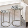 thumbnail image 2 of Steve Silver Table Gigogne à Dessus en Agate Nickel Onyx - Ensemble de 2, 2 of 4