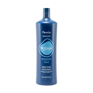 Fanola Wonder No Orange Shampoo | Blue Pigments To Eliminate Unwanted Orange Brassy Tones | For Lightened Brunettes and Brown Hair (1000 ml)
