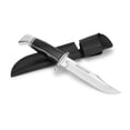 thumbnail image 3 of Buck 119 Special® Fixed Blade Hunting Knife, Hand-Sharpened Clip Blade, Aluminum Guard, Durable Handle, Leather Sheath - Best for Outdoorsmen, 3 of 4