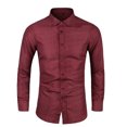thumbnail image 1 of Chemises pour Hommes, Chemise Formelle à Imprimé Coloré Manches Longues Col Rabattu Blouse Chemise, Chemises Manches Longues pour Hommes, Chemises Manches Longues pour Hommes, 1 of 7