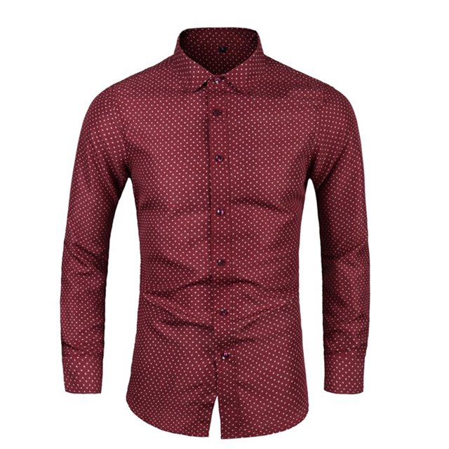Chemises pour Hommes, Chemise Formelle à Imprimé Coloré Manches Longues Col Rabattu Blouse Chemise, Chemises Manches Longues pour Hommes, Chemises Manches Longues pour Hommes