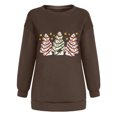 thumbnail image 4 of Christmas Womens Arbre Sweat-Shirt 2023 Christmas Arbre Impression Décontractée Long Sleeve Col Rond Velours hors Épaule Col Rond Régulier Hoodie Tops sur l'Autorisation, 4 of 7