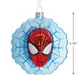 thumbnail image 4 of Hallmark Marvel Spider-Man Face on Web Christmas Ornament, Blown Glass, 4 of 7