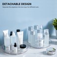 thumbnail image 3 of Rotating Organizer Transparent Double Layer 360° Rotatable Kitchen Seasonings Rack Makeup Holder Lazy Susan Turntable, 3 of 7