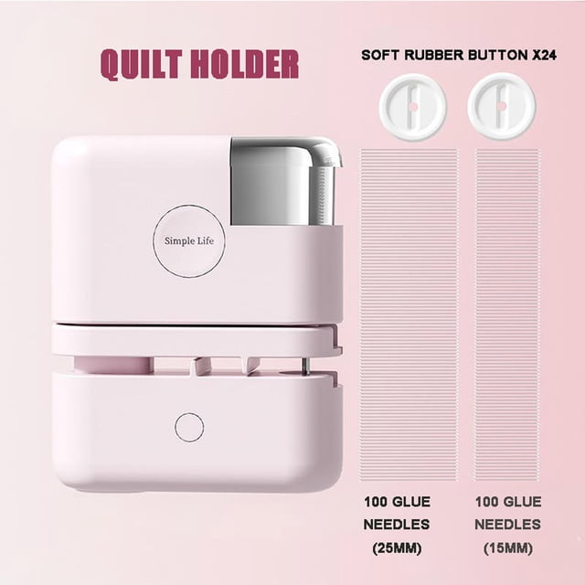 Plastic Bed Sheet Fastener Clips for Quilts and Comforters Compact Bedding Holder with 24 Soft Rubber Clips Sheet Grippers Keep Bedding Securely in Place Stapler Style Bed Sheet Keeper for Home