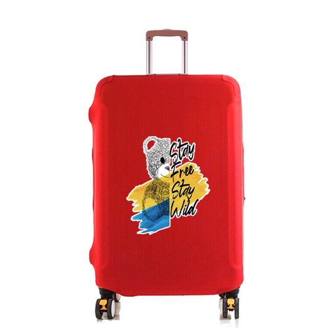 Luggage Cover Protector Elastic Dust Case Suitcase Dust Cover Fit 18-28 Inch Trolley Baggage Travel Accessories Bear Print 8bear009 L